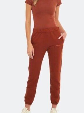 Morgan Stewart Sport Jogger Sweats Orange XL
